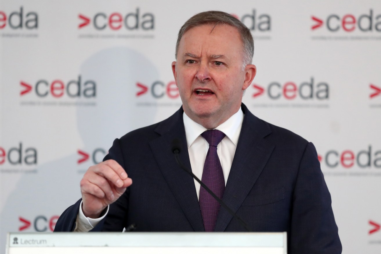 “These Australians deserve a greater sense of security”:  Anthony Albanese speaking in Perth. 