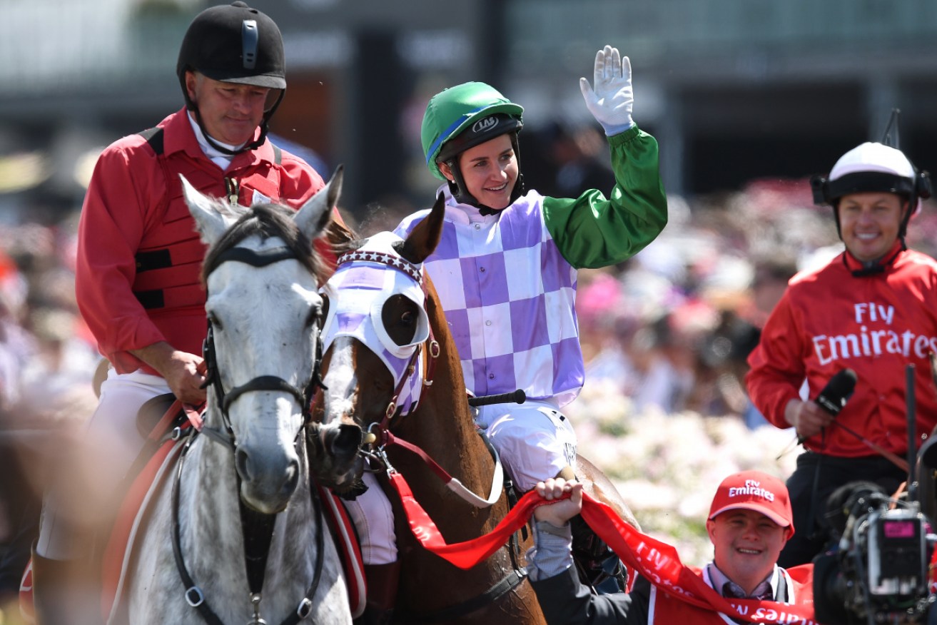 Michelle Payne has been outspoken about women in racing before – most notably immediately after she won the Melbourne Cup in 2015.