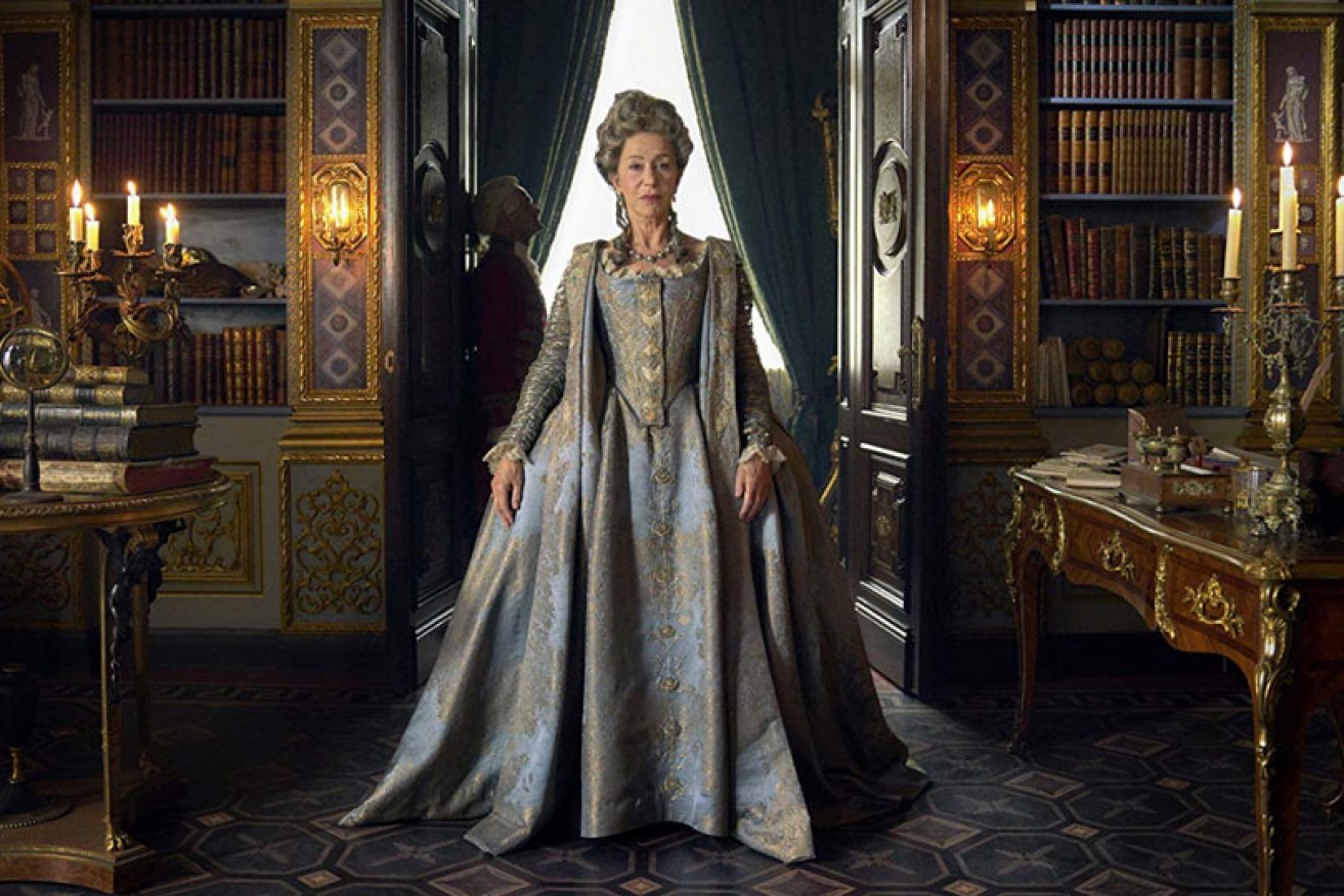 Helen Mirren is fully regal as Catherine the Great in a series also starring two Australian actors.