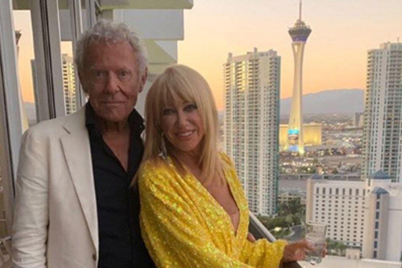 Suzanne Somers and husband Alan Hamel hit Las Vegas in October.