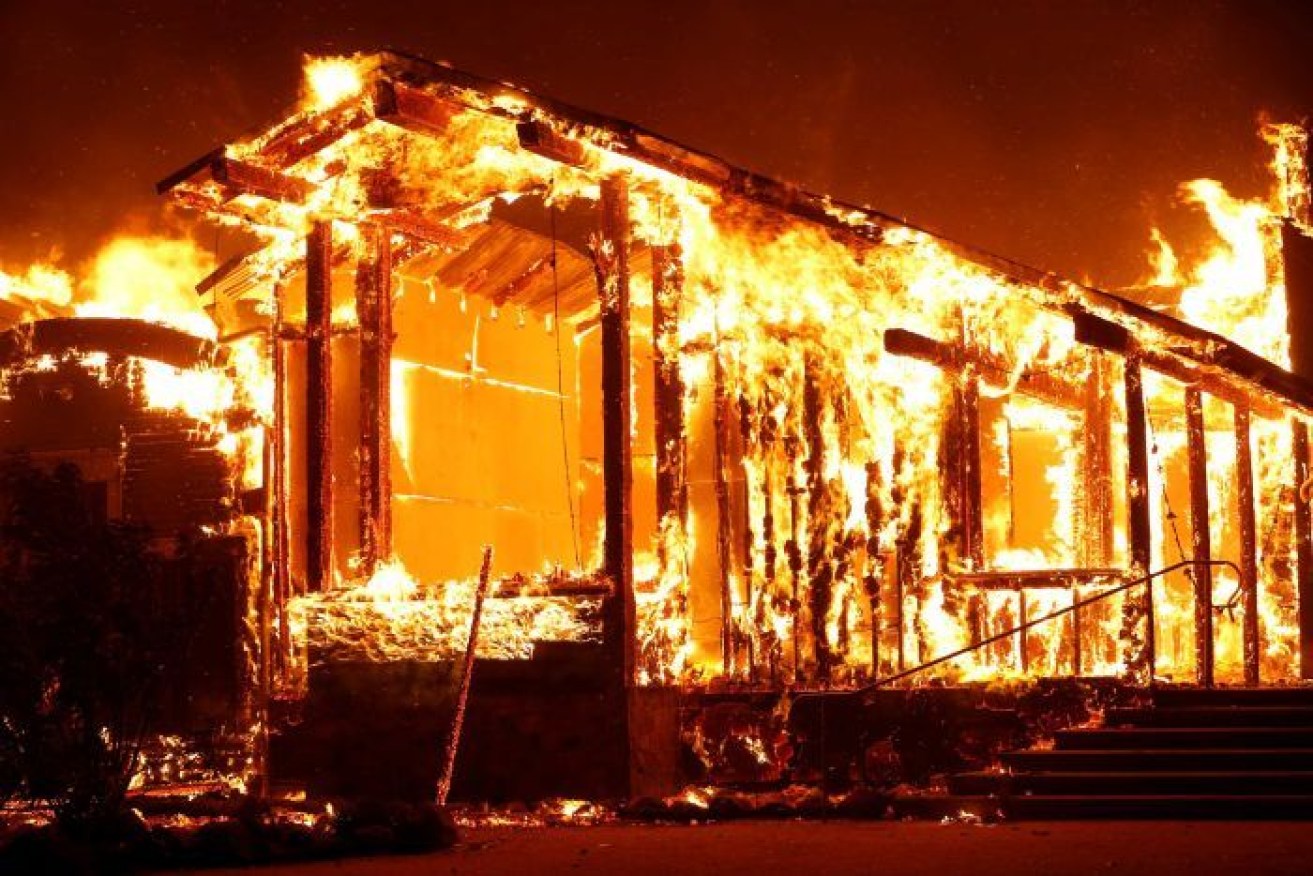 It is believed the fire in Kincade in northern California has destroyed 140 homes.