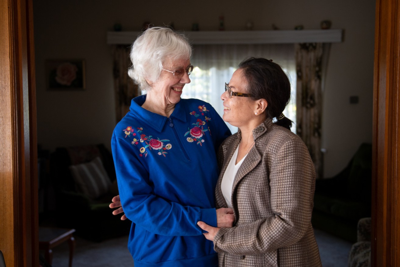 Ms Hobbs finally met Thao after decades of exchanging letters, birthday cards and photographs across the ocean. 