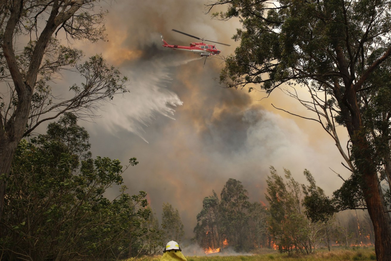 The army is continuing to provide airlift support to waterbombers in NSW with Lockheed C-130s and a fleet of Boeing Business Jets.