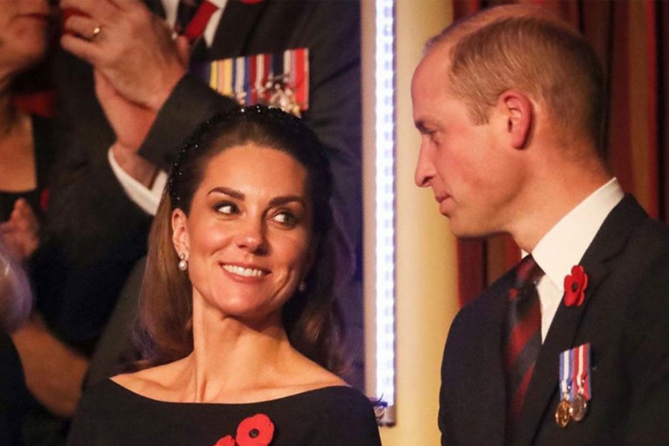 Kate Middleton and Prince William continually swapped chuffed glances at the Royal Albert Hall on November 9.