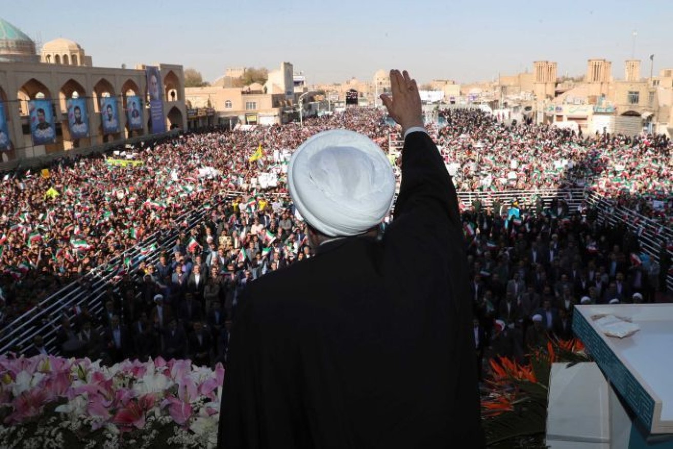 Mr Rouhani made the announcement in a speech in the desert city of Yazd.