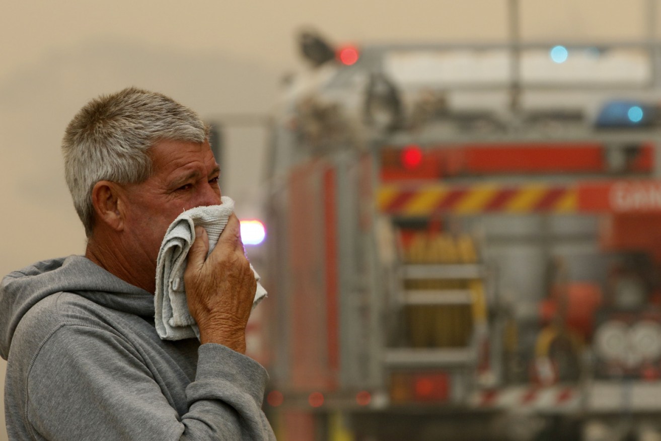 A resident near Old Bar, NSW, where two people died in a fire at the weekend.