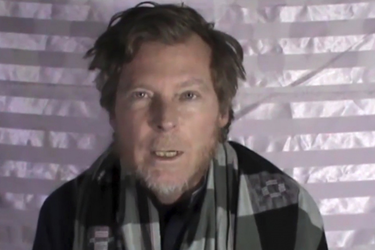 Australian Timothy Weeks in a screenshot from a video released by the Taliban.