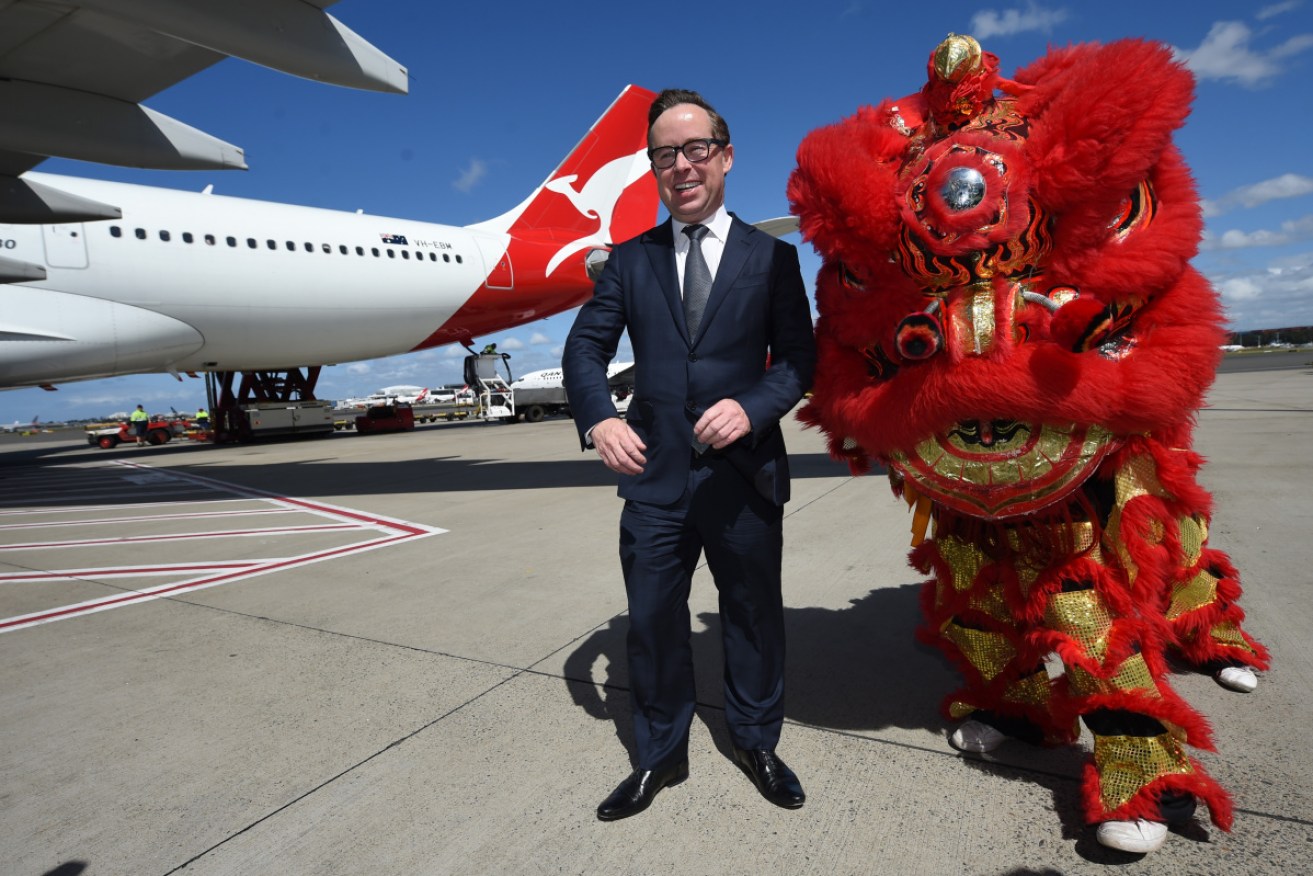 Qantas chief Alan Joyce helped launched the Sydney-Beijing route with much fanfare.