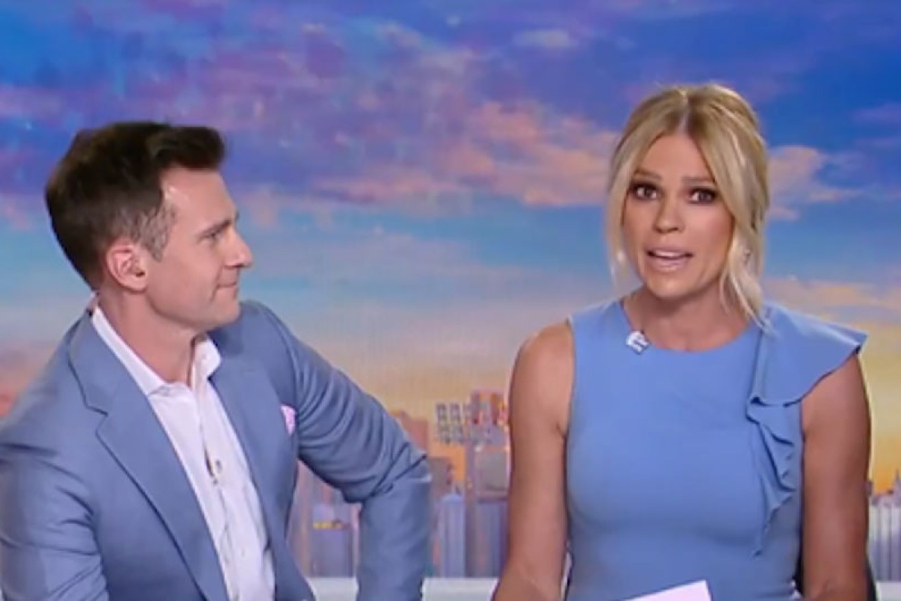 Sonia Kruger (with David Campbell) breaking her news on <i>Today Extra</i> said she was "privileged" to have worked at Nine.
