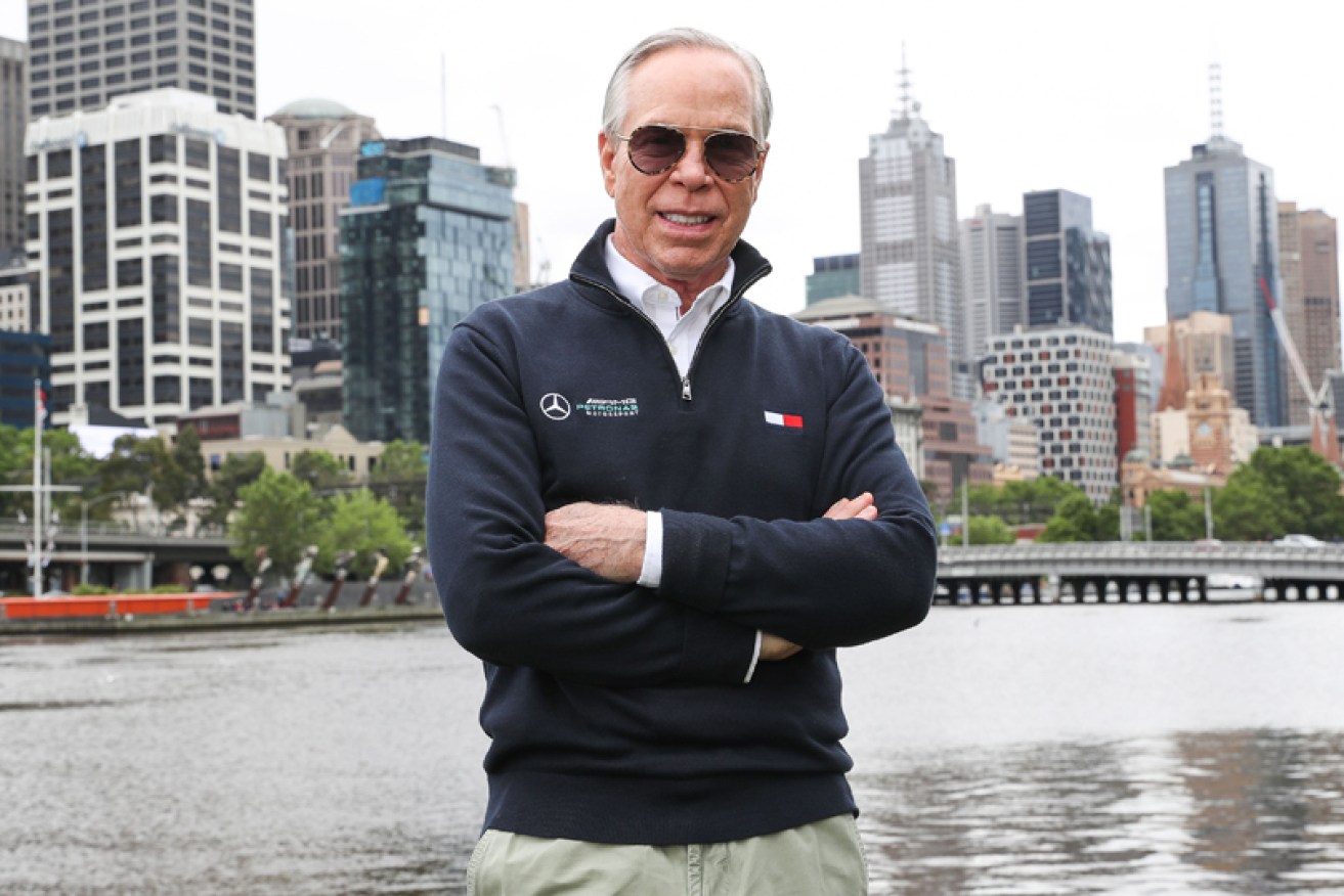 Tommy Hilfiger in Melbourne on November 15 during his first trip to Australia.