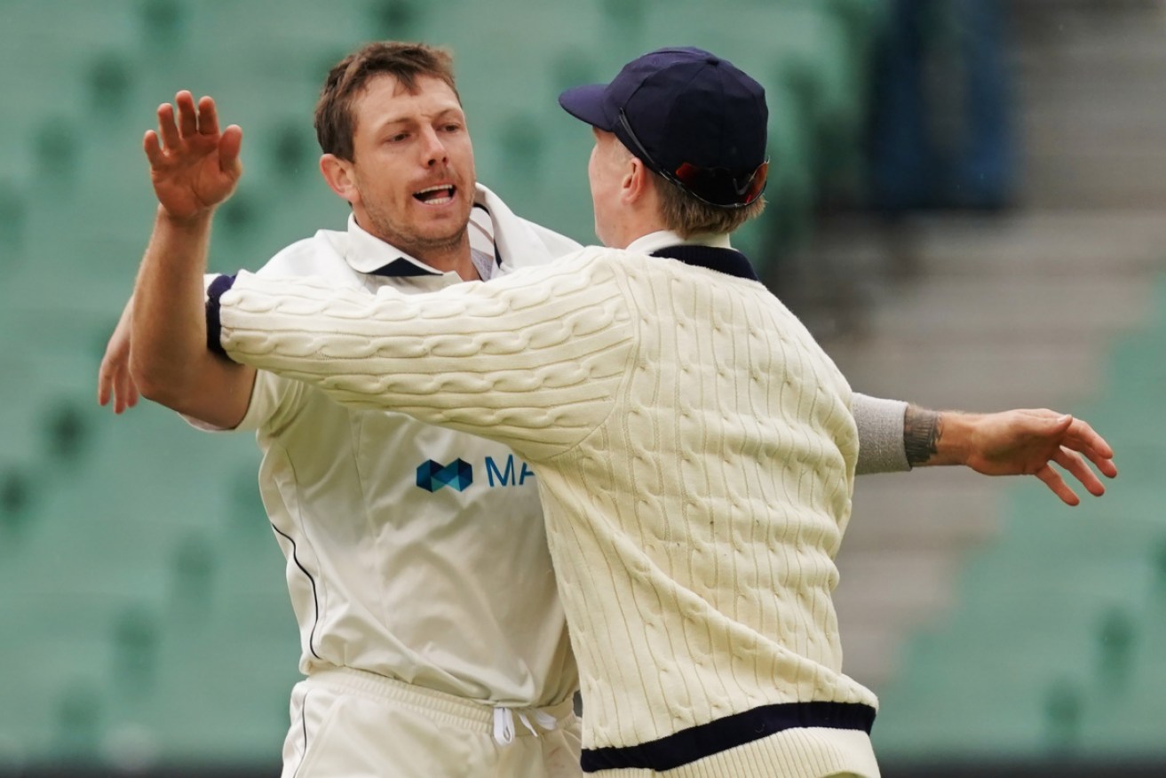 A fired up James Pattinson during the match at the MCG. 