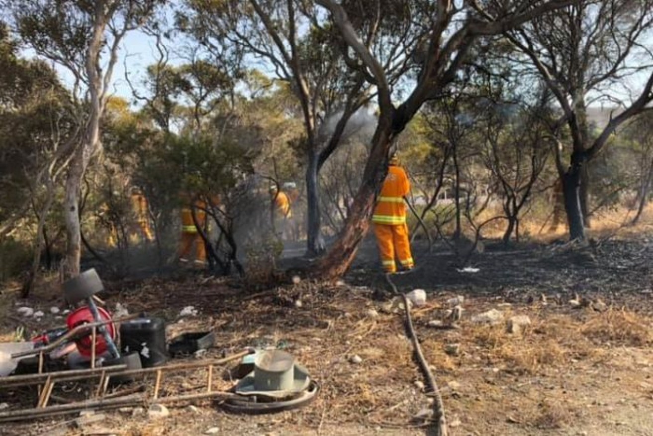 CFS officers attended a flare-up near Port Lincoln which has been extinguished.