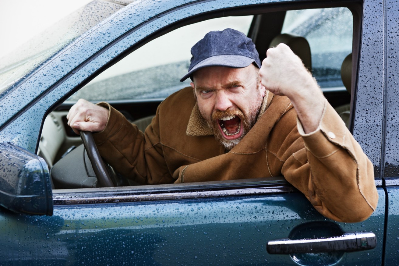 More than half of Australian men surveyed admitted to swearing while driving.