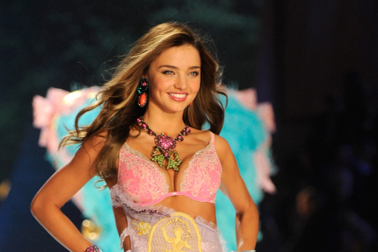 Miranda Kerr does her Angel thing in the 2012 Victoria's Secret Fashion Show in New York.