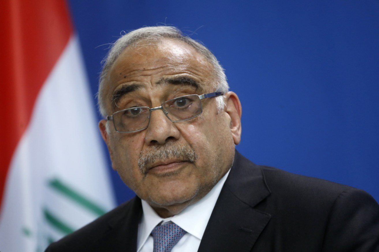 Iraqi Prime Minister Adil Abdul-Mahdi earlier this year after being elected to the office in 2018.