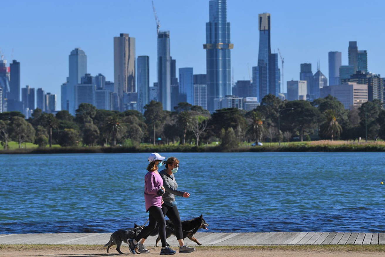 Melbourne's coronavirus rules have slightly eased as case numbers continue to drop. 