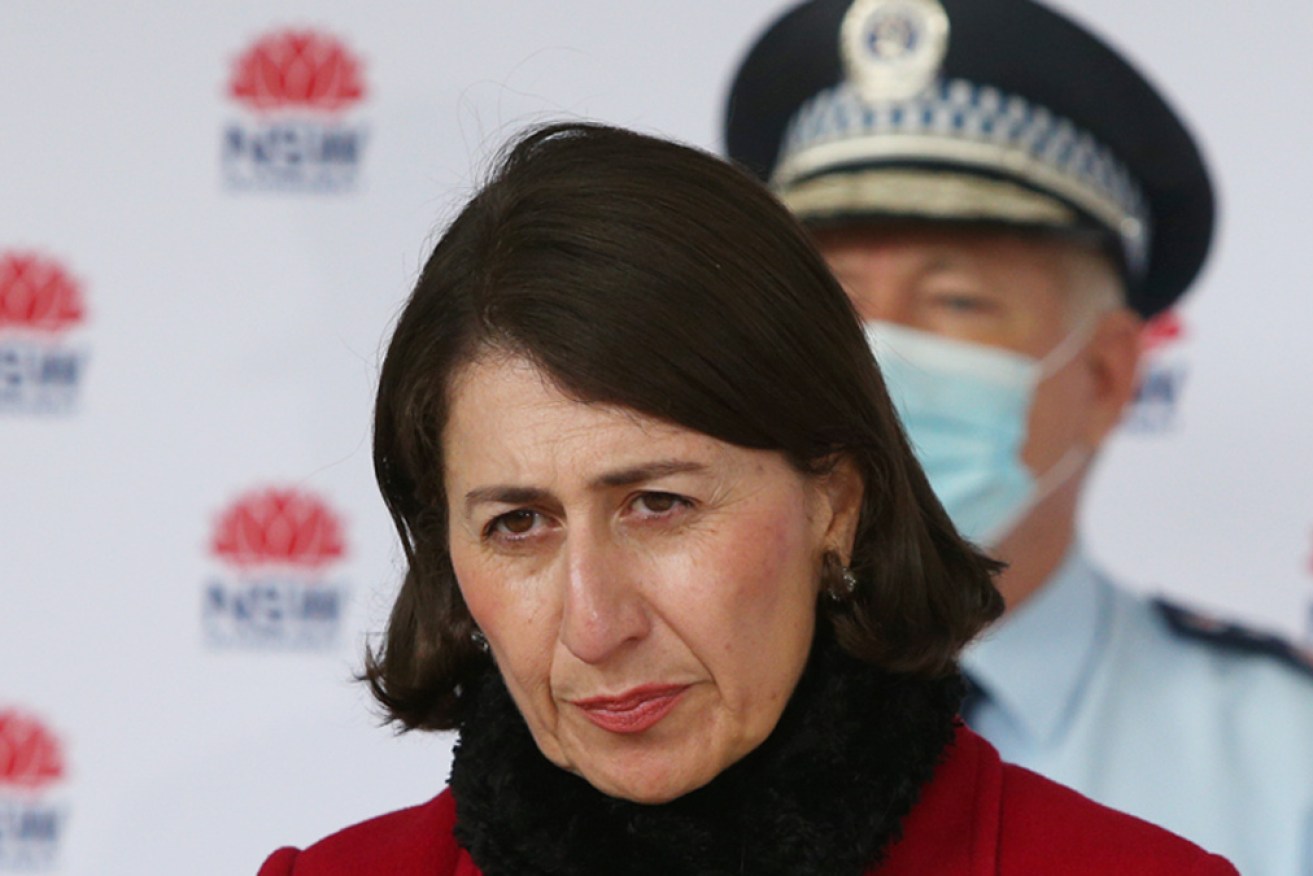 Premier Gladys Berejiklian can take heart in the decline in infections, but the improvement isn't statewide.