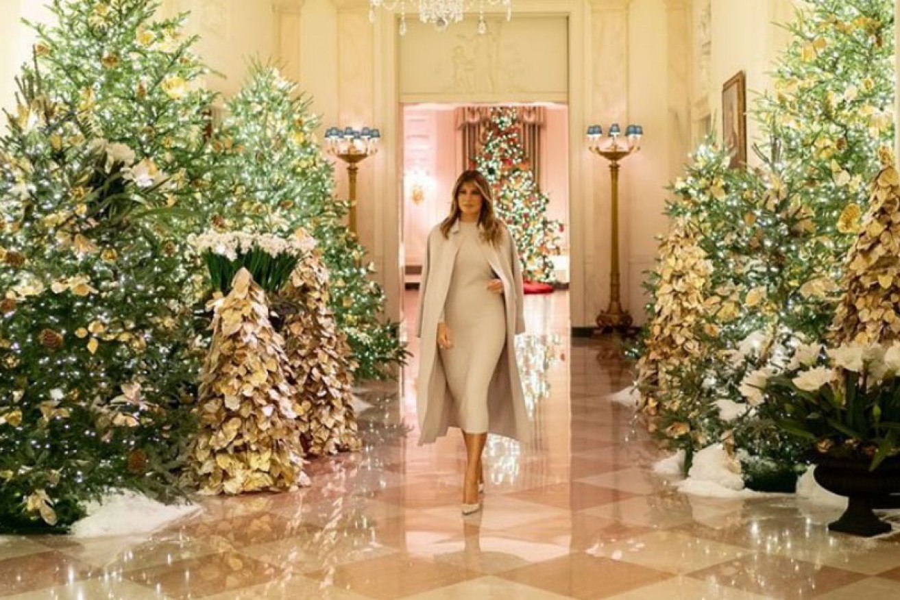 Melania Trump invites the world to see the 2019 White House Christmas decorations.