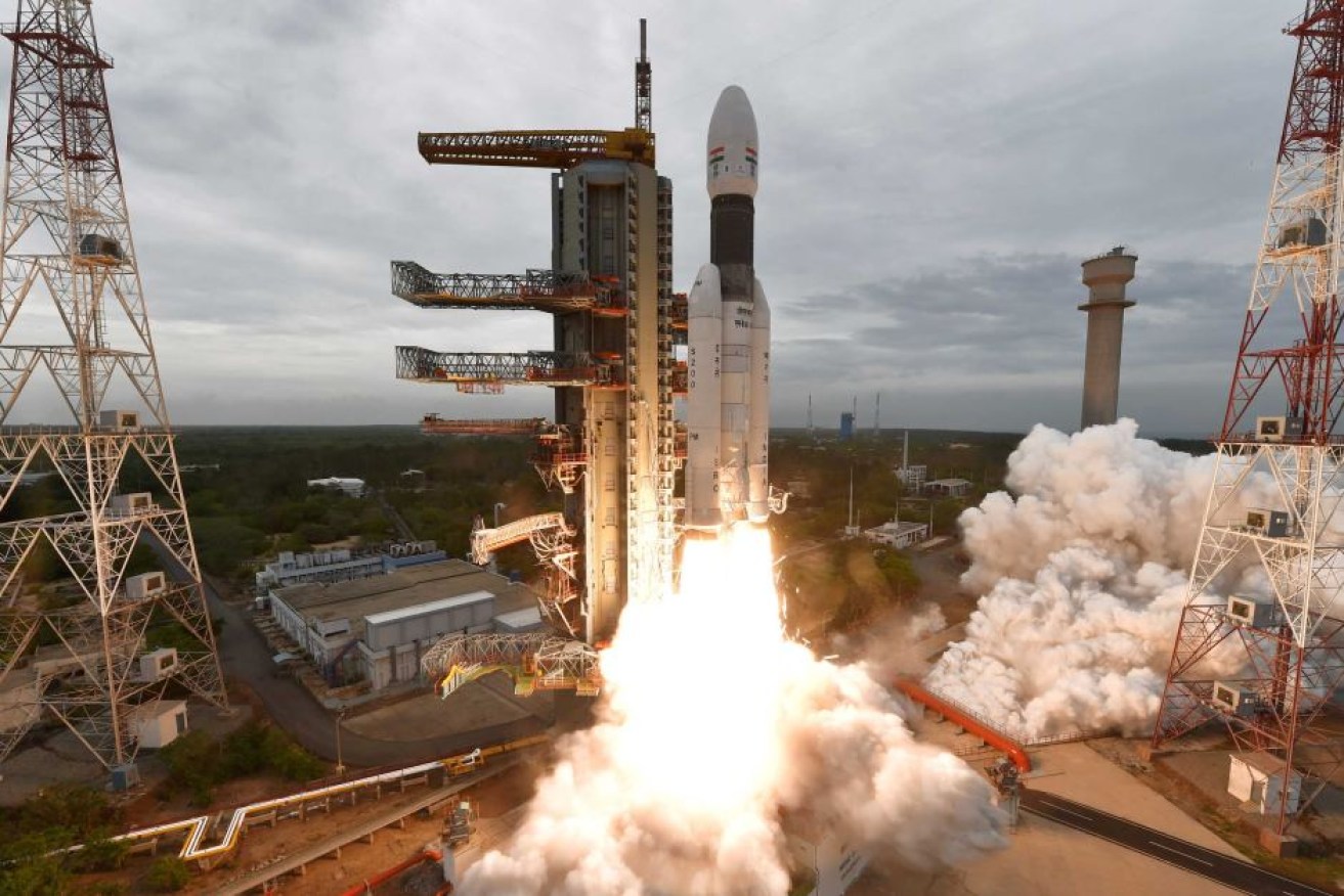 <i>Chandrayaan-2</i> was launched to explore the South Pole of the Moon.

