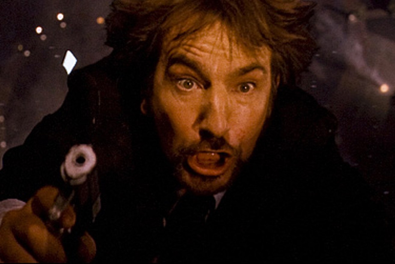 Nothing says Christmas like a bearded European gent (Alan Rickman in <i>Die Hard</i>) being airborne.