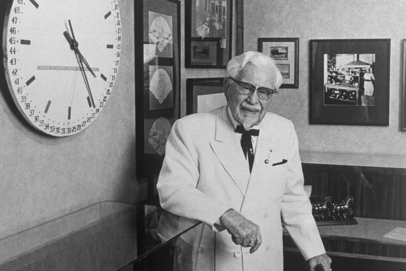 Founder of Kentucky Fried Chicken, Colonel Harland Sanders.