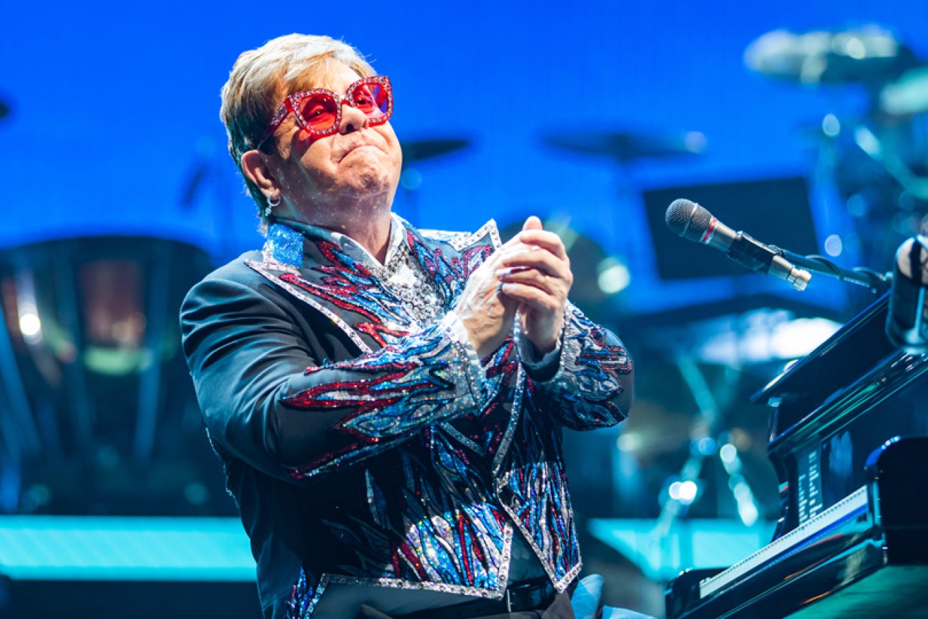 Elton John (at Melbourne's Rod Laver Arena on December 10) has buried the hatchet with Ian 'Molly' Meldrum.