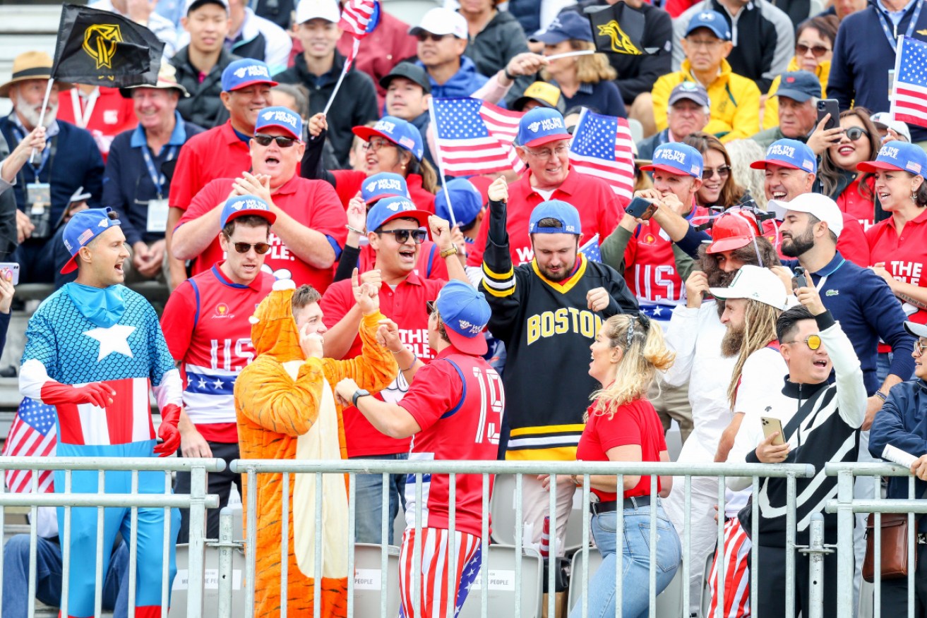 The American 'fanatics' at the Presidents Cup. 