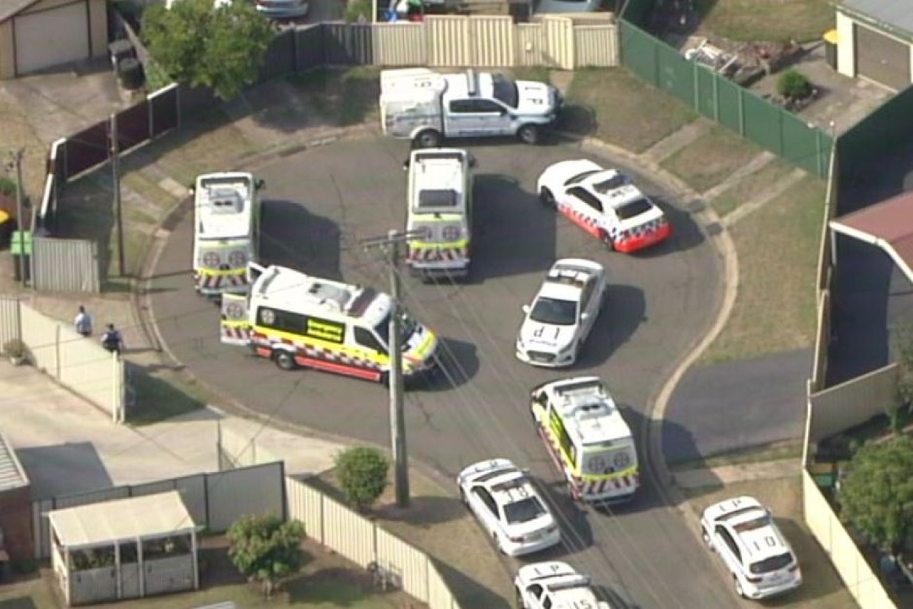 Emergency services on the scene in the Sydney suburb of Cartwright.