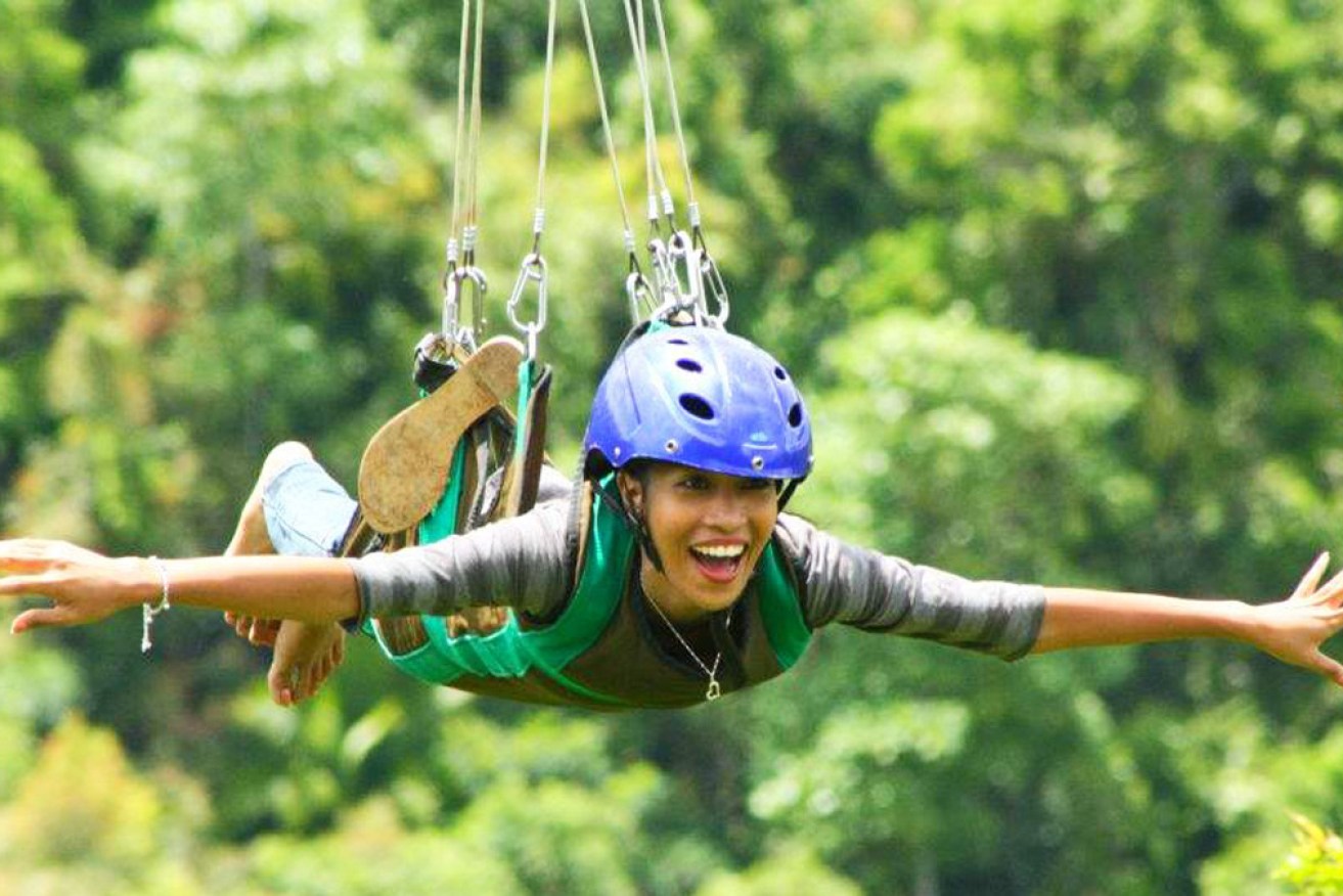 Overcome your fear of heights by ziplining across the Danao Adventure Park. 