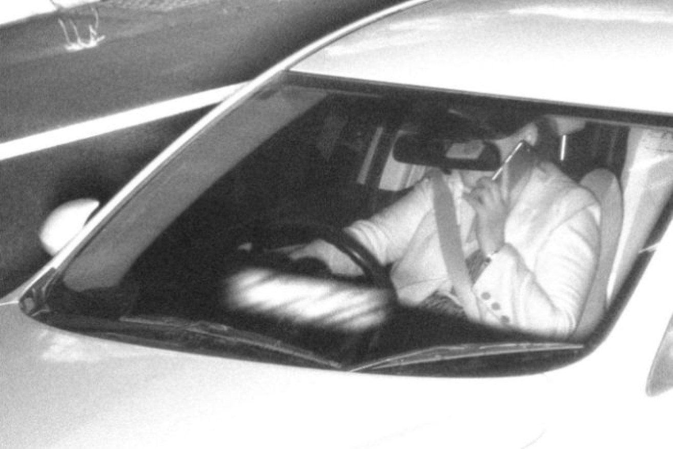 A NSW driver caught using his phone during the December trial.