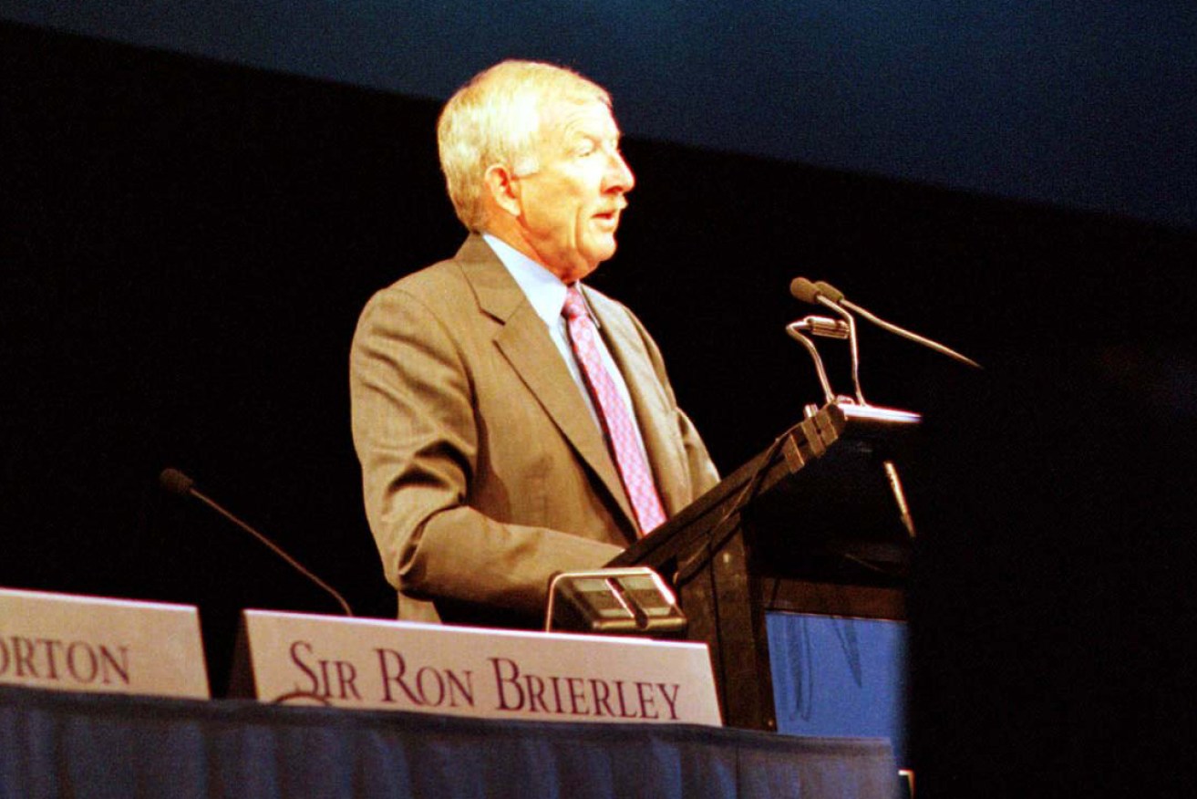 Ron Brierley has reportedly been charged with allegedly possessing of child abuse material.