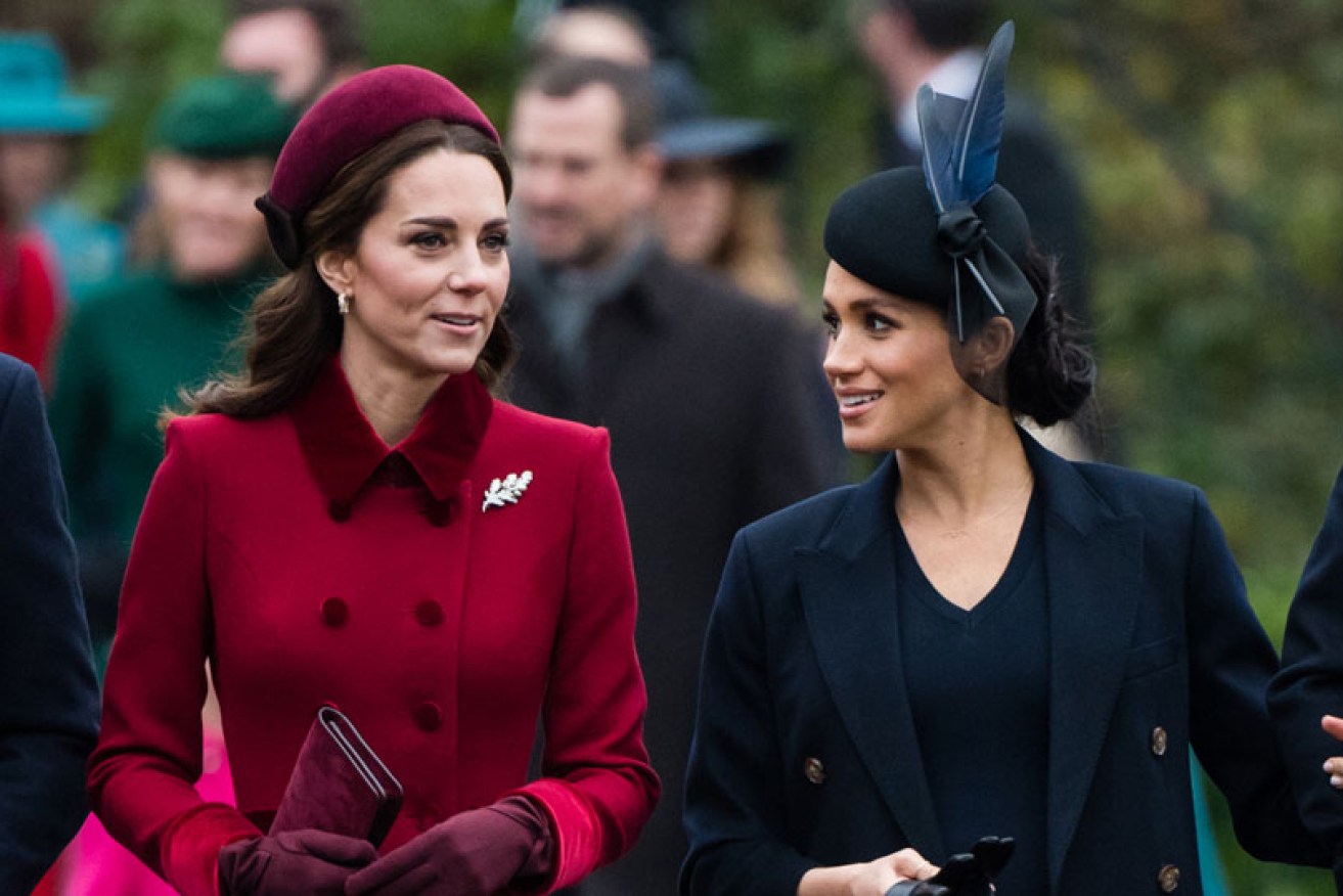 Kate Middleton and Meghan Markle walk to church on Christmas Day in 2018 as part of a Windsor tradition.