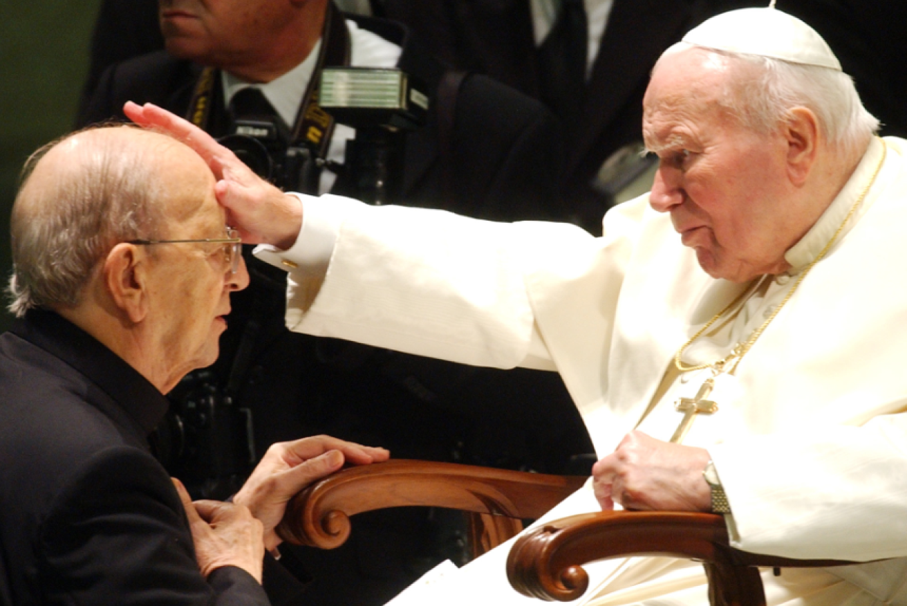 A great favourite of the late John Paul II, Marcial Maciel received his papal blessing in 2006. 