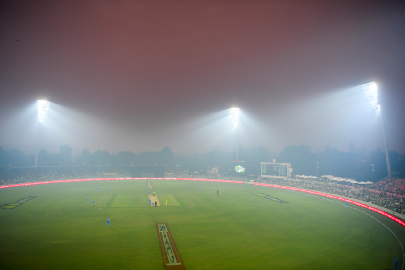 Canberra's airr quality has only grown worse since bushfire smoke shut down a Big Bash match in mid-December.