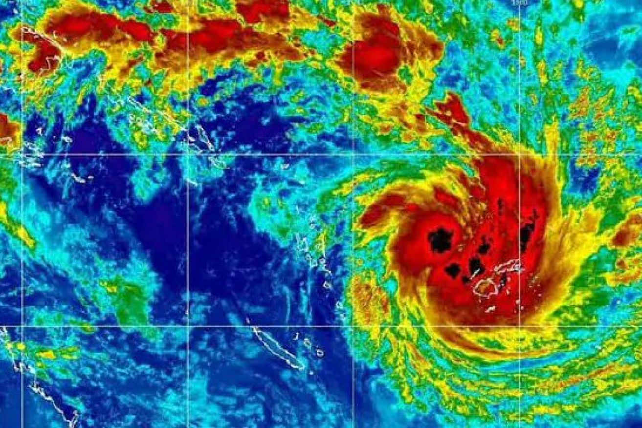 Cyclone Sarai is wrecking havoc in the South Pacific. 