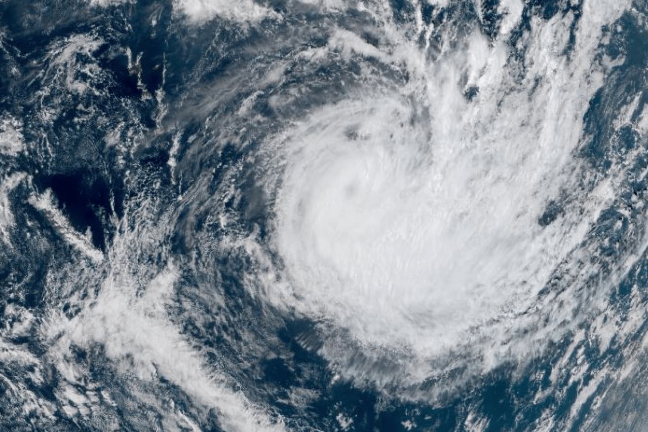 Seen from space, Cyclone Sarai dominates the Pacific near Fiji