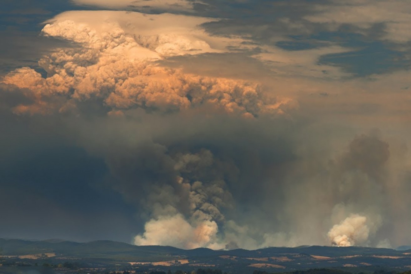 Thunderstorms generated by bushfires are adding to the dangers in NSW.
