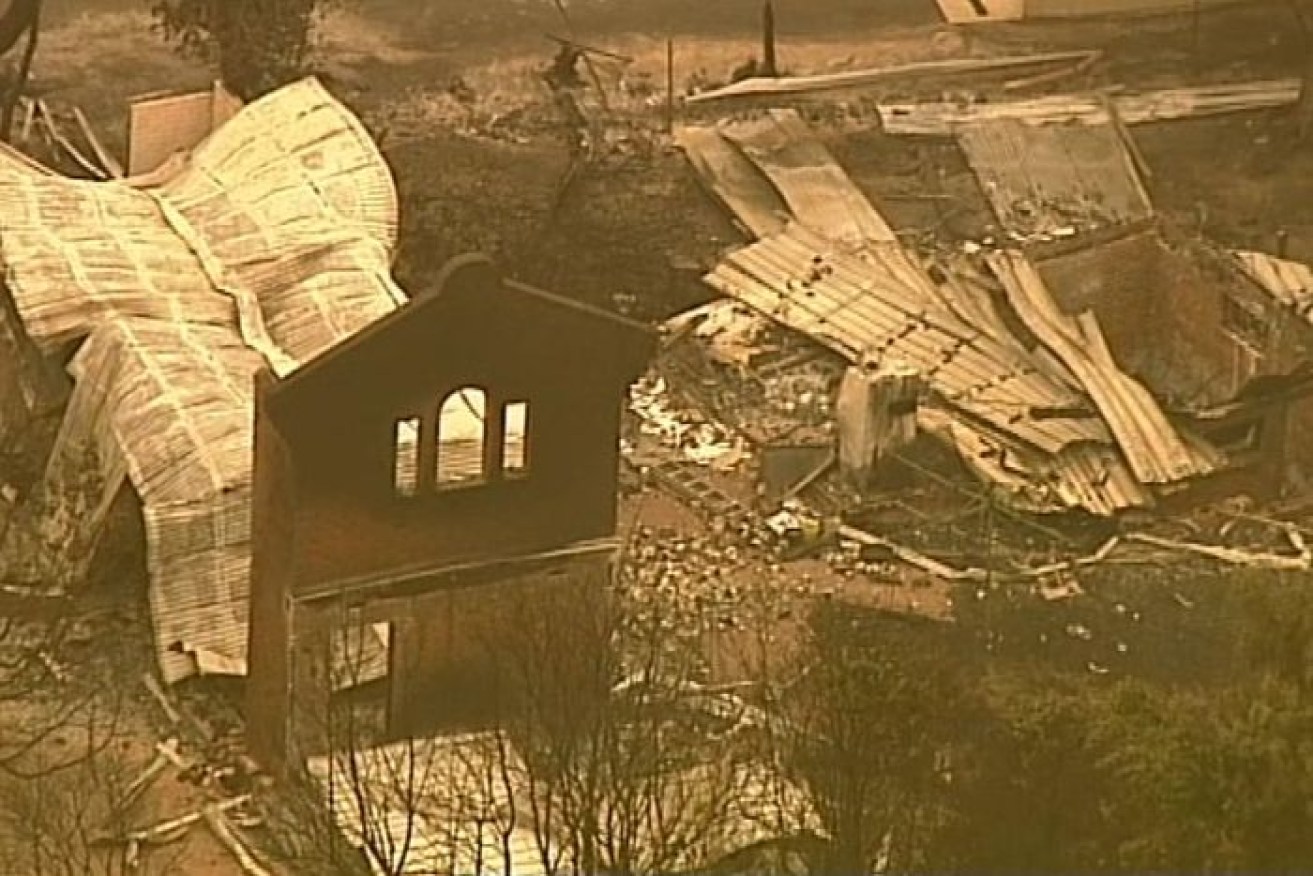 Mallacoota's CBD was saved, but a number of homes were destroyed by the blaze.