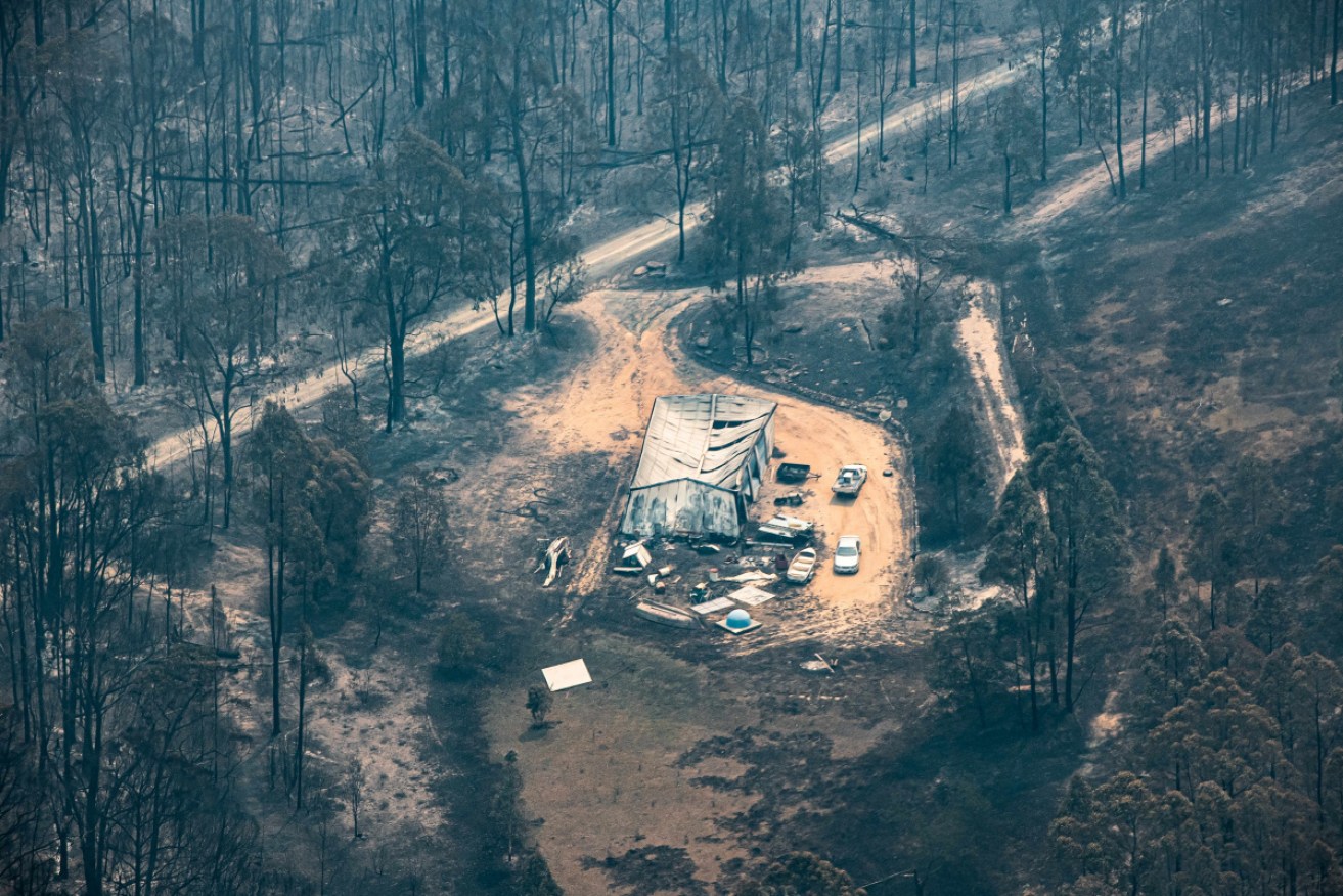 Property damaged by the East Gippsland fires.