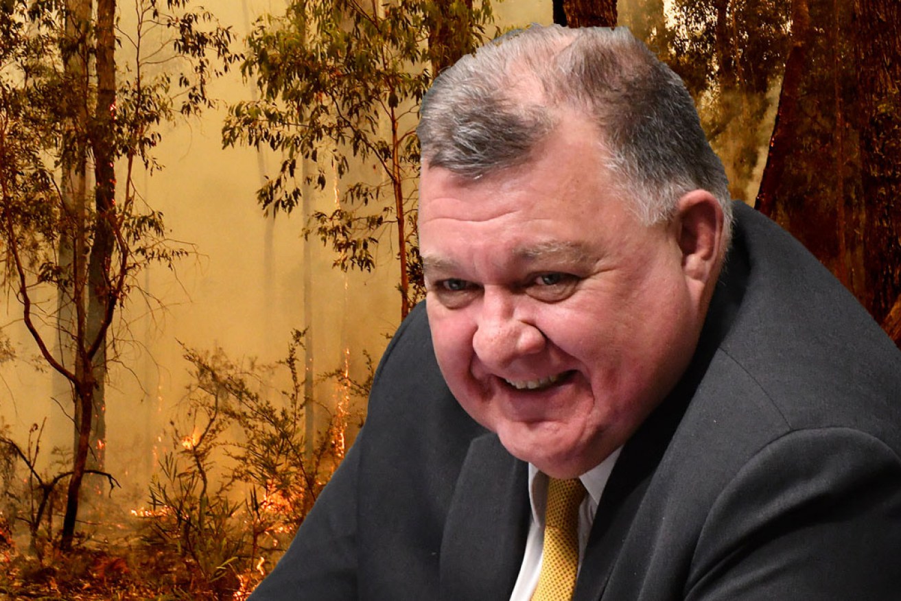 As fire consumes Australian lives and property, Craig Kelly spruiks the dark gospel of denialism.