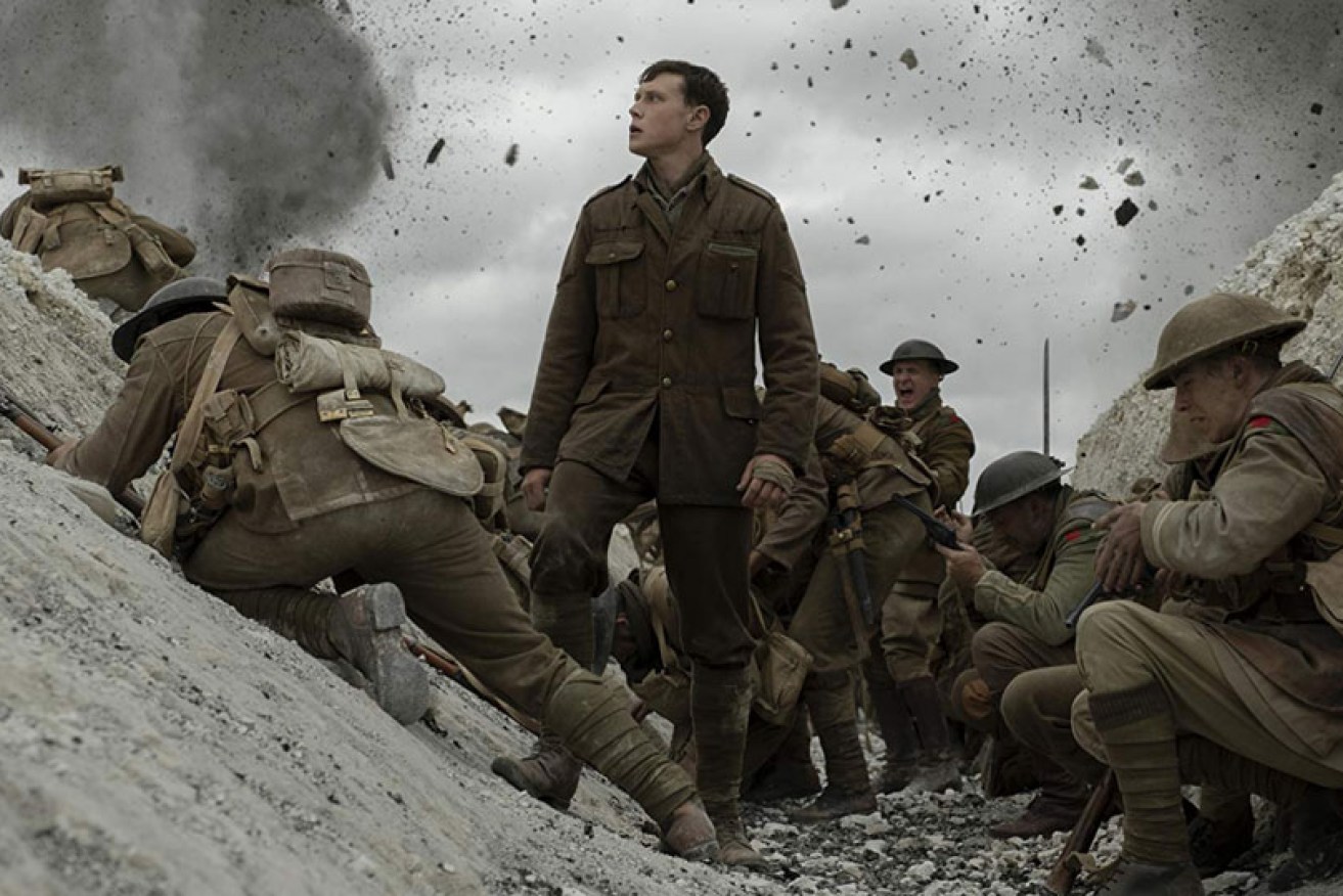 George MacKay is heroic as a young soldier on a mission in Sam Mendes' epic <i>1917.</i>