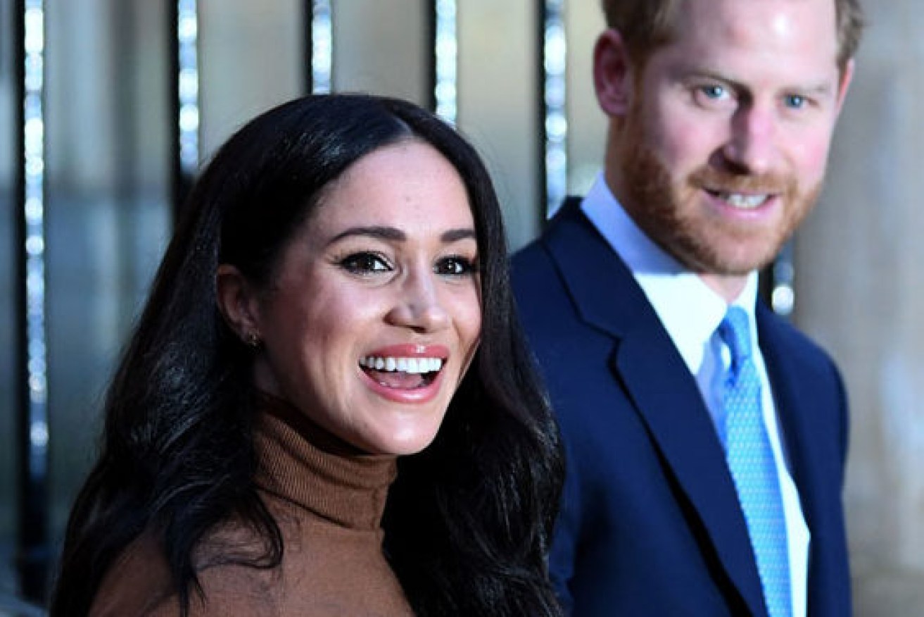 Meghan Markle and Prince Harry arrive at Canada House in London on January 7.