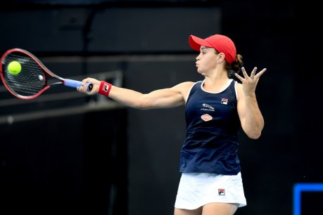 American stuns Ashleigh Barty at Brisbane International