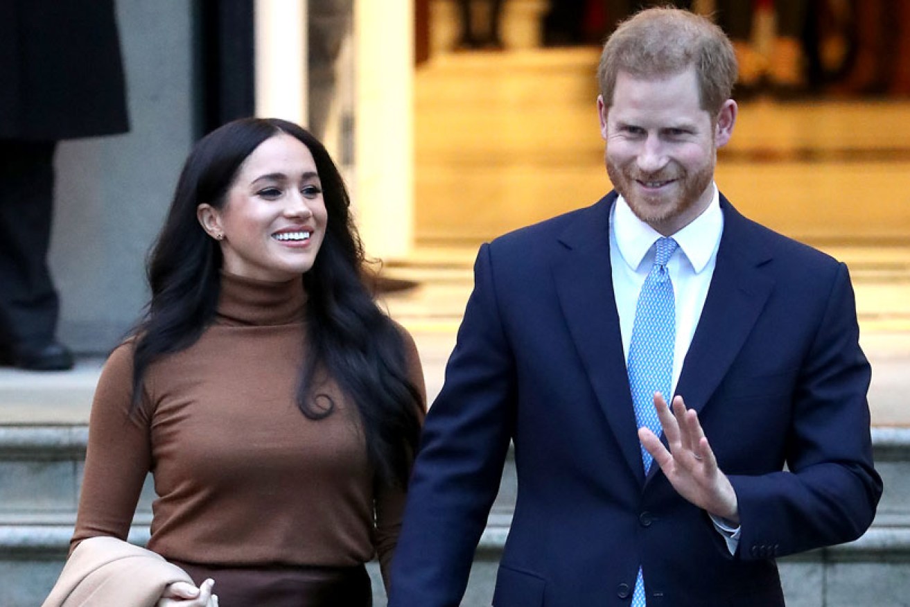 Meghan Markle and Prince Harry in London on January 7, the day before they quit as senior royals.