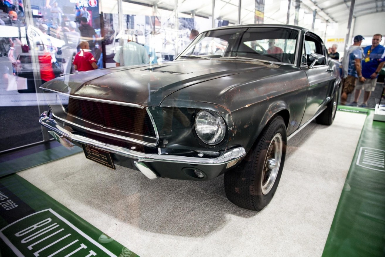 The 1968 Ford Mustang GT named ‘Bullitt’ from the iconic 1968 film, driven by actor Steve McQueen.