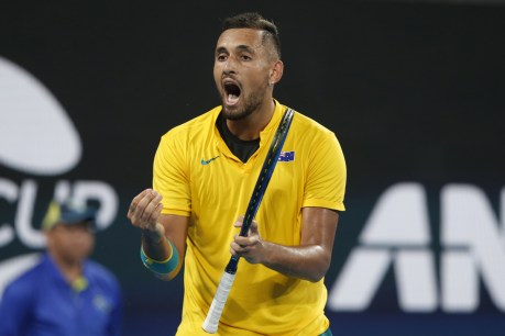 Kyrios saves worst performance for ATP Cup semi