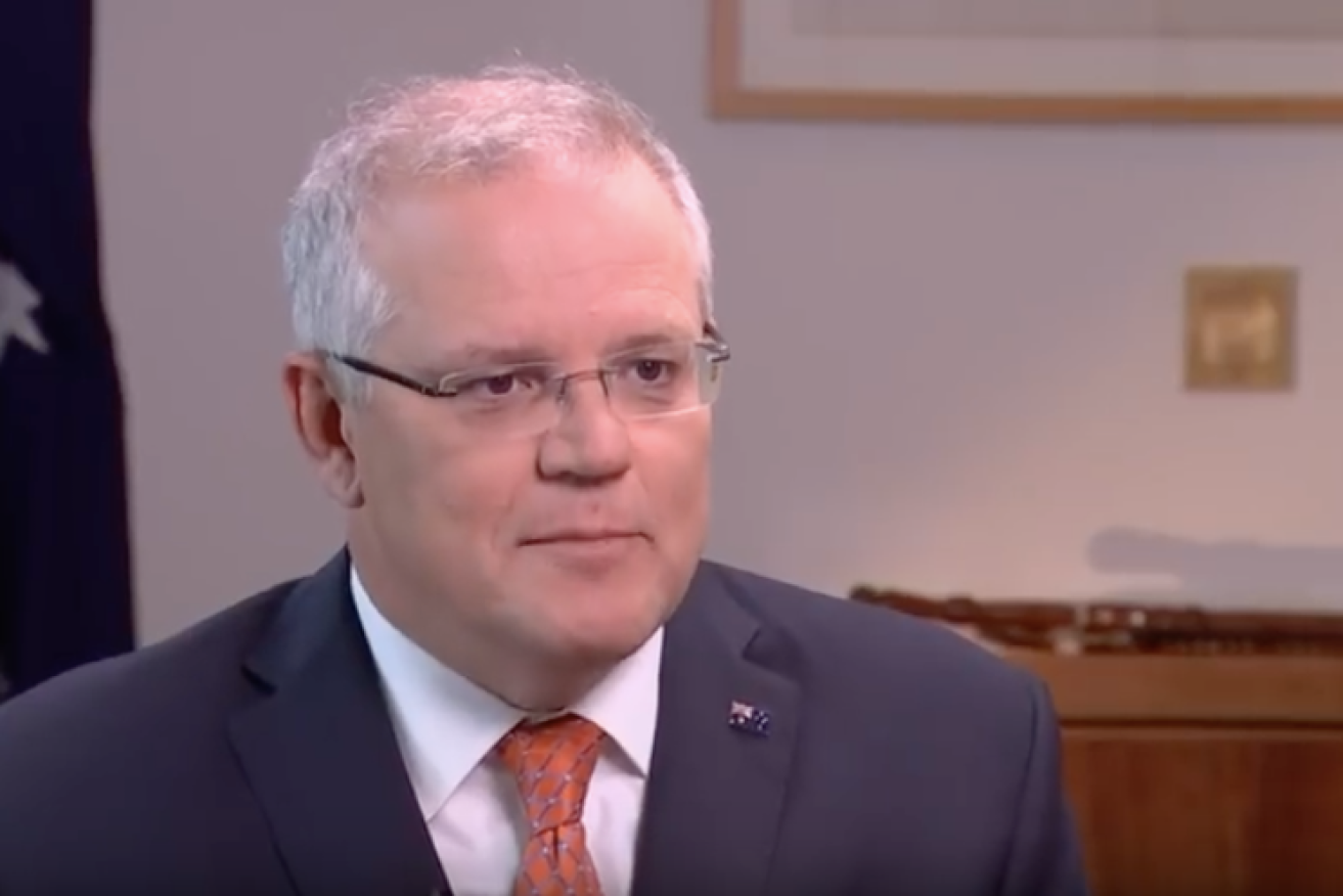 Scott Morrison in a sit down interview with the ABC on Sunday. 