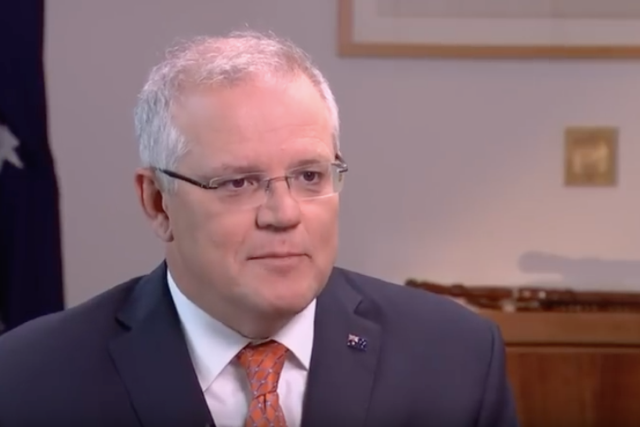 Scott Morrison in a sit down interview with the ABC on Sunday.