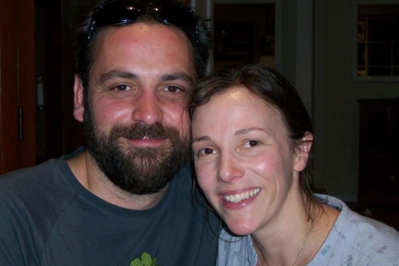 Matt Kavanagh, pictured with wife Jude, died on the job during Victoria's bushfire crisis. 