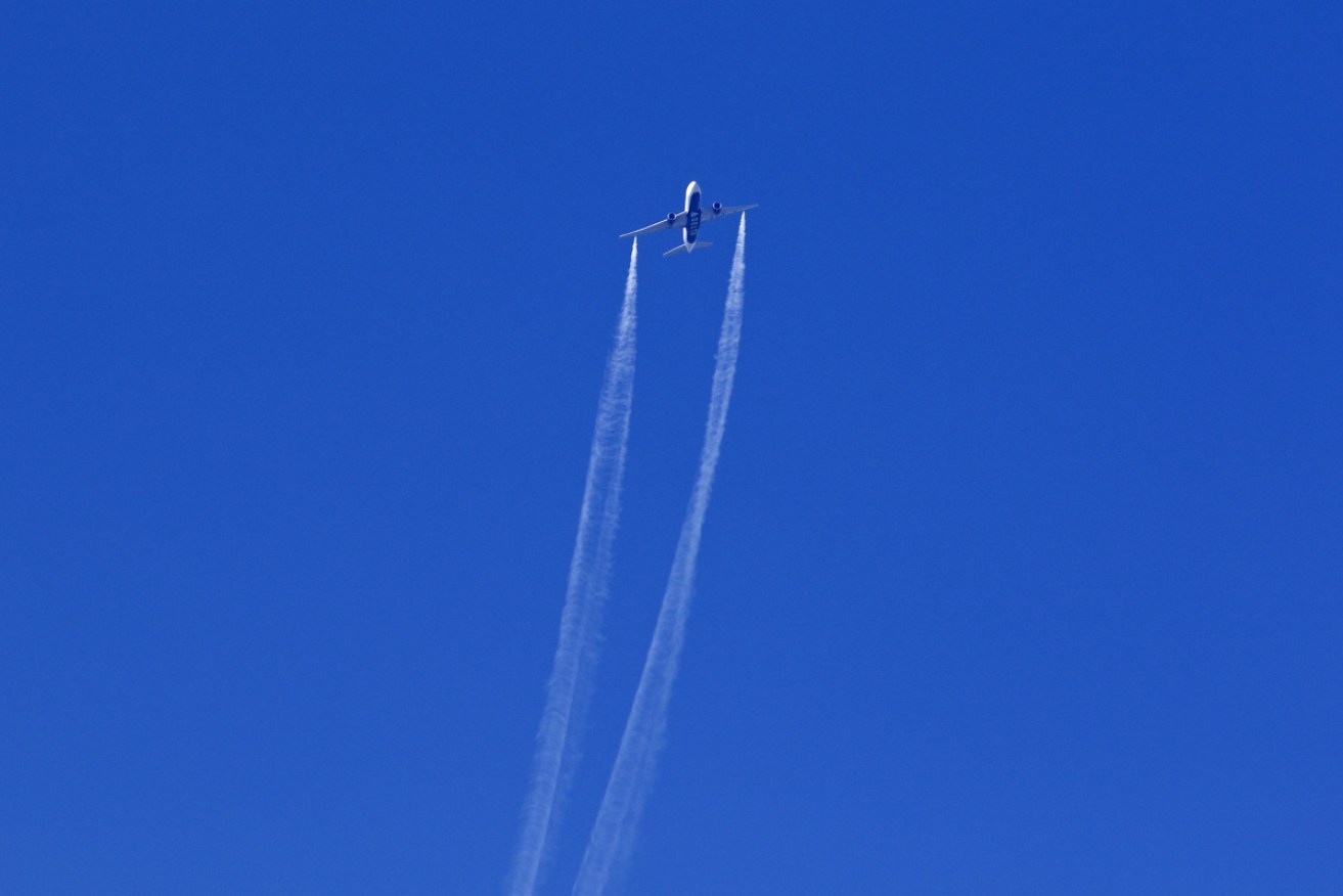 A commercial airliner landing at Los Angeles International airport dumped fuel over a primary school.